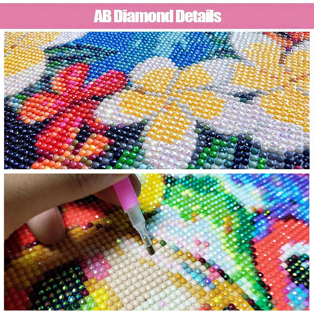 Peinture diamant AB aurore bor - Photo Mosaic Print avis et prix