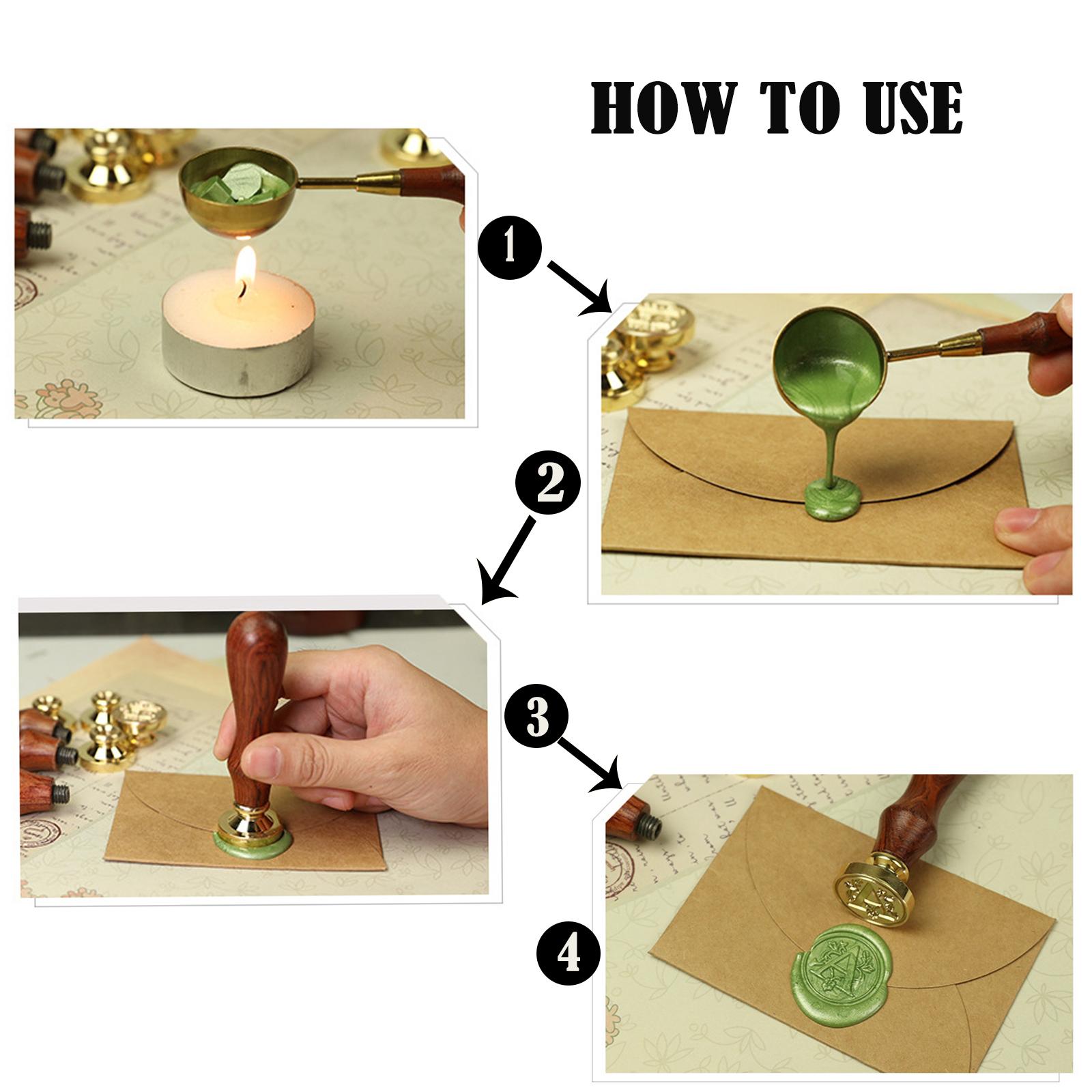Kit de tampon à cire avec manc - Wax Seal Letter Kit avis et prix
